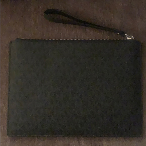 Jet Set Large Mixed-Media Travel Pouch - Picture 2 of 3